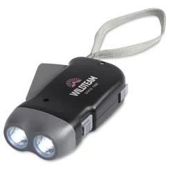 Gift Campaign Torcia personalizzata 2 LED in ABS dinamo con laccetto DynaLight></noscript> Torce