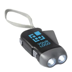 Gift Campaign Torcia personalizzata 2 LED in ABS dinamo con laccetto DynaLight></noscript> Torce