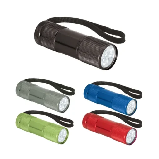 Gift Campaign Torcia pubblicitaria 9 LED con laccetto in tanti colori Alucolor> Gadget Per Auto|Torce