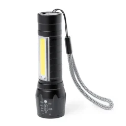 Gift Campaign Torcia ricaricabile con 1 luce LED e 10 luci COB sul manico> Torce