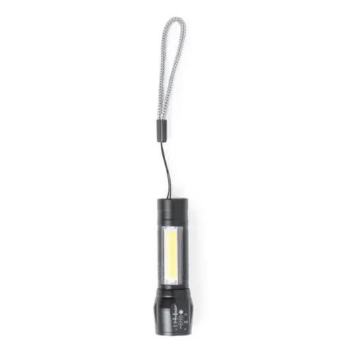 Gift Campaign Torcia ricaricabile con 1 luce LED e 10 luci COB sul manico> Torce