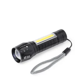 Gift Campaign Torcia ricaricabile con 1 luce LED e 10 luci COB sul manico></noscript> Torce