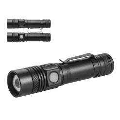 Gift Campaign Torcia ricaricabile in alluminio con 4 modalità di luce e zoom></noscript> Torce