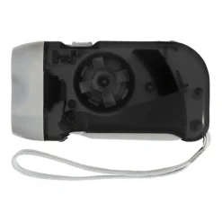 Gift Campaign Torcia tascabile a dinamo con pulsante e pile con 2 luci a LED> Torce