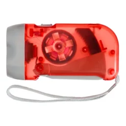 Gift Campaign Torcia tascabile a dinamo con pulsante e pile con 2 luci a LED></noscript> Torce
