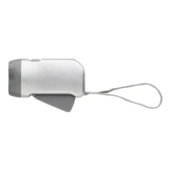 Gift Campaign Torcia tascabile a dinamo con pulsante e pile con 2 luci a LED></noscript> Torce