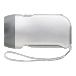 Gift Campaign Torcia tascabile a dinamo con pulsante e pile con 2 luci a LED></noscript> Torce