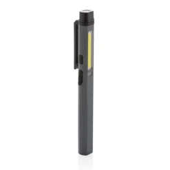 Gift Campaign Torcia tascabile a forma di penna con luce COB, LED e luce blu> Torce