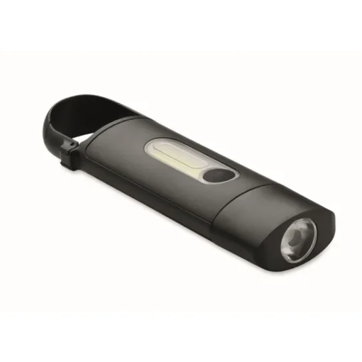 Gift Campaign Torcia tascabile COB con 3 modalità di illuminazione e moschettone> Torce