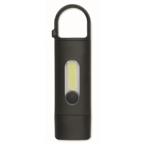 Gift Campaign Torcia tascabile COB con 3 modalità di illuminazione e moschettone> Torce