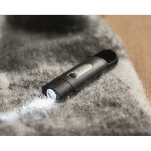 Gift Campaign Torcia tascabile COB con 3 modalità di illuminazione e moschettone> Torce
