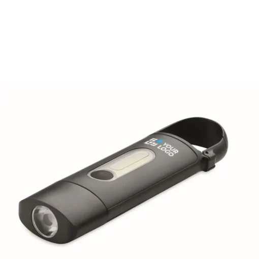 Gift Campaign Torcia tascabile COB con 3 modalità di illuminazione e moschettone> Torce