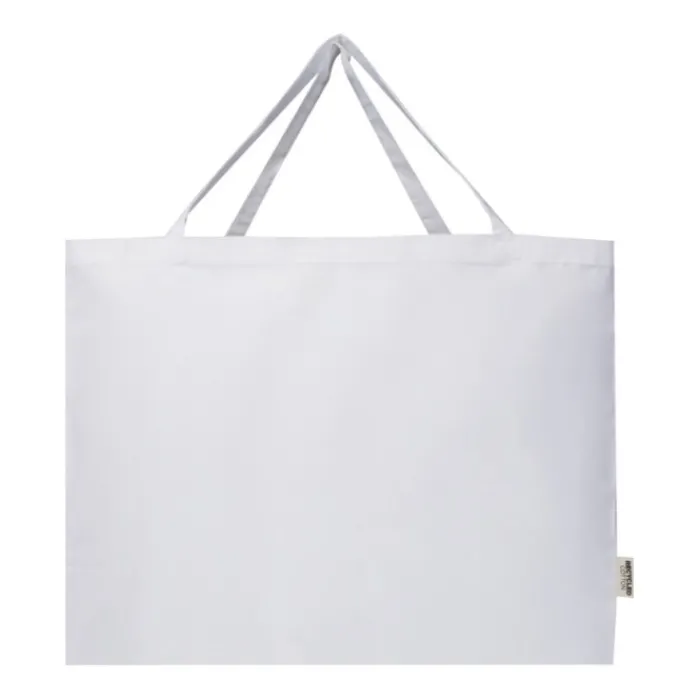 Gift Campaign Tote bag con ampio scomparto principale in cotone riciclato 220 g/m²> Shopper In Cotone Personalizzate