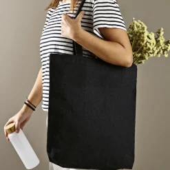 Gift Campaign Tote bag con soffietto in poliestere e cotone riciclato 220 g/m2> Borse Per La Spesa|Tote Bag Personalizzate