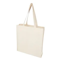 Gift Campaign Tote bag con soffietto in cotone biologico 180g/m² con manici lunghi> Shopper In Cotone Personalizzate