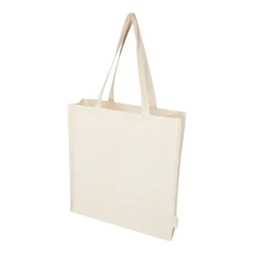 Gift Campaign Tote bag con soffietto in cotone biologico 180g/m² con manici lunghi> Shopper In Cotone Personalizzate