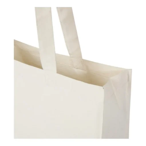 Gift Campaign Tote bag con soffietto in cotone biologico 180g/m² con manici lunghi> Shopper In Cotone Personalizzate