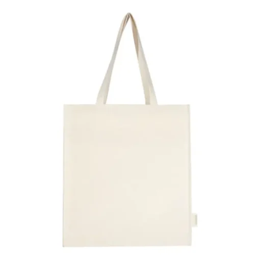 Gift Campaign Tote bag con soffietto in cotone biologico 180g/m² con manici lunghi> Shopper In Cotone Personalizzate