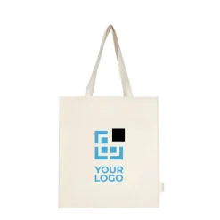 Gift Campaign Tote bag con soffietto in cotone biologico 180g/m² con manici lunghi></noscript> Shopper In Cotone Personalizzate