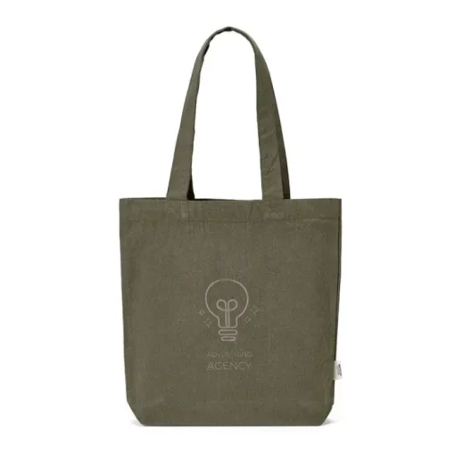 Gift Campaign Tote bag in cotone e poliestere riciclato con manici lunghi 280 g/m2> Tote Bag Personalizzate|Shopper In Cotone Personalizzate
