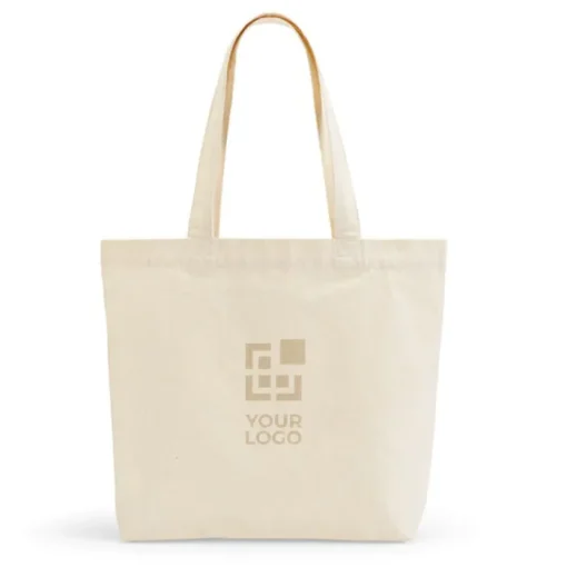 Gift Campaign Tote bag in cotone riciclato da 280 g/m2 e poliestere con manici lunghi> Tote Bag Personalizzate|Shopper In Cotone Personalizzate