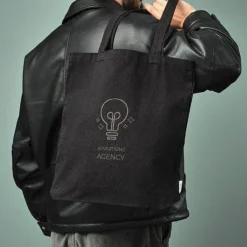 Gift Campaign Tote bag in cotone riciclato ed rPET con manici lunghi 220 g/m2> Tote Bag Personalizzate|Shopper In Cotone Personalizzate