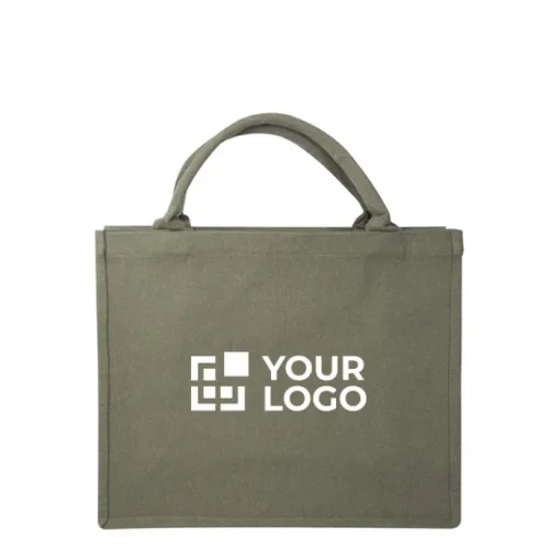 Gift Campaign Tote bag in cotone riciclato e poliestere da 500 g/m2 con manici corti> Borse Per La Spesa|Tote Bag Personalizzate