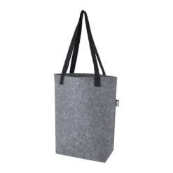 Gift Campaign Tote bag in feltro riciclato con manici in cotone intrecciato 12l> Tote Bag Personalizzate|Borse Di Tela Personalizzate