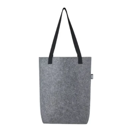 Gift Campaign Tote bag in feltro riciclato con manici in cotone intrecciato 12l> Tote Bag Personalizzate|Borse Di Tela Personalizzate