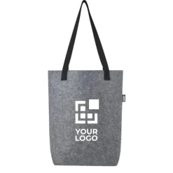 Gift Campaign Tote bag in feltro riciclato con manici in cotone intrecciato 12l></noscript> Tote Bag Personalizzate|Borse Di Tela Personalizzate