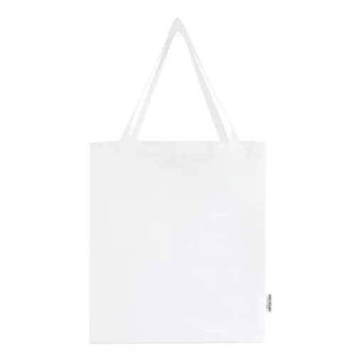 Gift Campaign Tote bag per la spesa con manici lunghi in cotone riciclato 140 g/m²> Shopper In Cotone Personalizzate