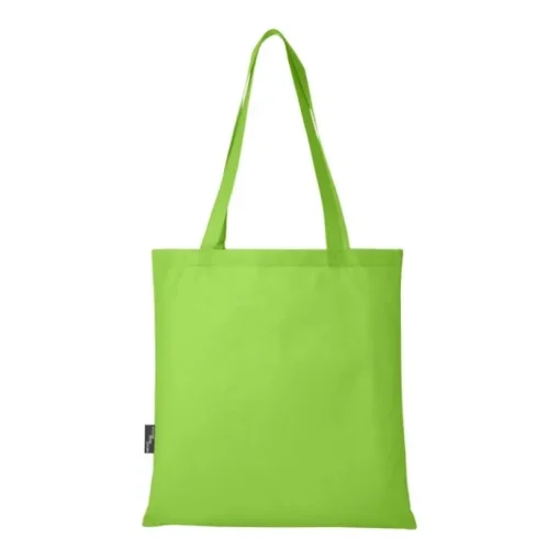 Gift Campaign Tote bag poliestere riciclato certificato da 80 g/m2 con manici lunghi> Borse Per La Spesa|Tote Bag Personalizzate