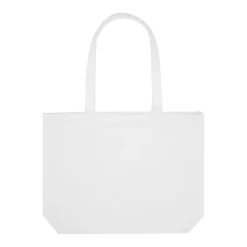 Gift Campaign Tote bag XL con cerniera e tasca in cotone riciclato da 500 g/m2><noscript><img width=