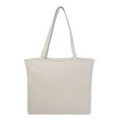 Gift Campaign Tote bag XL con cerniera e tasca in cotone riciclato da 500 g/m2><noscript><img width=