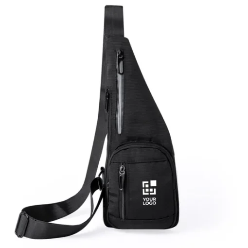Gift Campaign Tracolla con molteplici tasche organizzative in poliestere 300D> Borse Da Viaggio