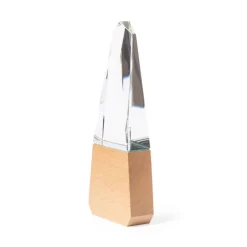 Gift Campaign Trofei personalizzati in vetro con base in legno naturale> Medaglie E Trofei|Gadget Per Eventi Sportivi