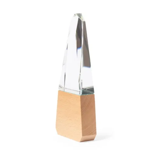 Gift Campaign Trofei personalizzati in vetro con base in legno naturale> Medaglie E Trofei|Gadget Per Eventi Sportivi