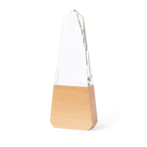 Gift Campaign Trofei personalizzati in vetro con base in legno naturale> Medaglie E Trofei|Gadget Per Eventi Sportivi