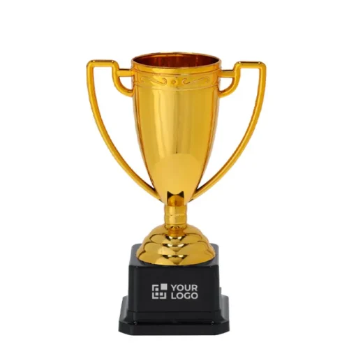 Gift Campaign Trofeo dorato con 2 manici laterali su base nera> Medaglie E Trofei