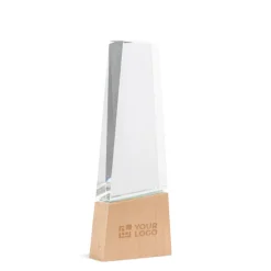 Gift Campaign Trofeo in vetro stilizzato con base in legno per un tocco distintivo></noscript> Medaglie E Trofei
