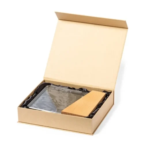 Gift Campaign Trofeo personalizzato in vetro spesso con base in legno naturale> Medaglie E Trofei|Gadget Per Eventi Sportivi
