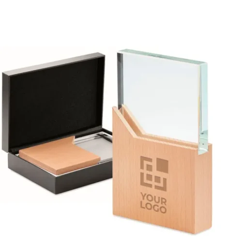 Gift Campaign Trofeo personalizzato in cristallo con base in Commemorative> Medaglie E Trofei|Gadget Per Eventi Sportivi