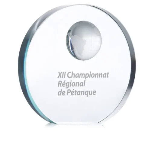 Gift Campaign Trofeo promozionale incisione con dettaglio mappamondo Tierra Mundial> Medaglie E Trofei