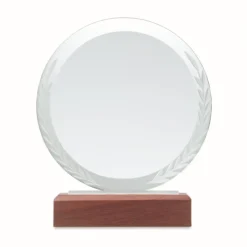 Gift Campaign Trofeo rotondo in vetro con base in confezione regalo Olympiad> Medaglie E Trofei|Gadget Per Eventi Sportivi