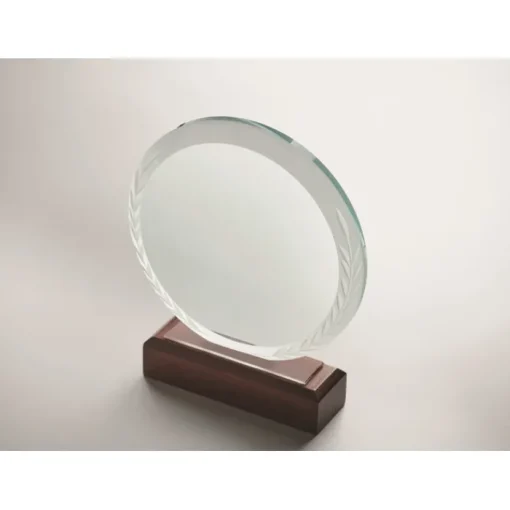 Gift Campaign Trofeo rotondo in vetro con base in confezione regalo Olympiad> Medaglie E Trofei|Gadget Per Eventi Sportivi