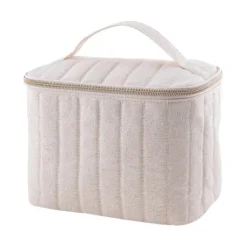 Gift Campaign Trousse con cerniera dorata in cotone riciclato e poliestere 180 g/m2> Beauty Case Personalizzati