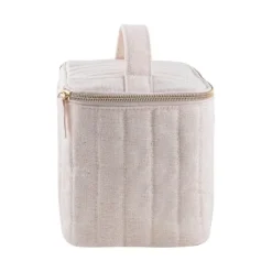 Gift Campaign Trousse con cerniera dorata in cotone riciclato e poliestere 180 g/m2></noscript> Beauty Case Personalizzati