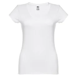 Gift Campaign T-shirt aderente da donna con scollo a V in cotone 150 g/m2 HC Athens> Magliette Personalizzate