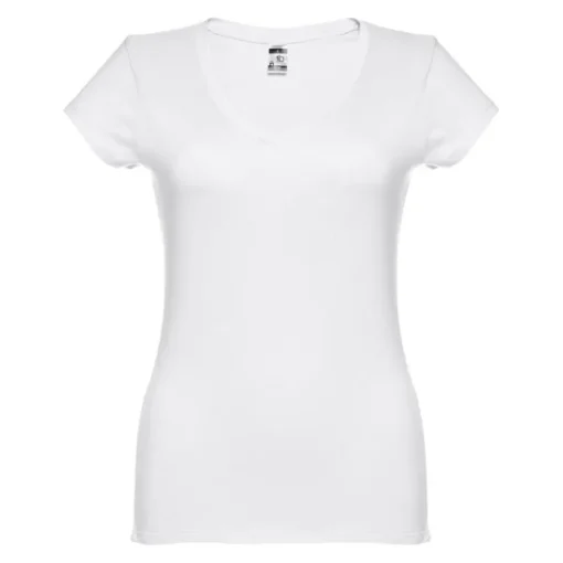 Gift Campaign T-shirt aderente da donna con scollo a V in cotone 150 g/m2 HC Athens> Magliette Personalizzate