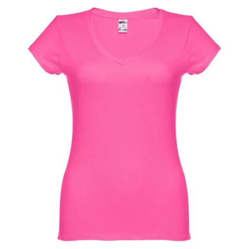 Gift Campaign T-shirt aderente da donna con scollo a V in cotone 150 g/m2 HC Athens> Magliette Personalizzate